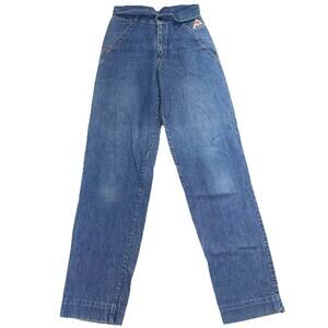 Club De France Jeans Europe Size 38 / US 6 Blue Fiold Over Denim Vintage 70s 80s